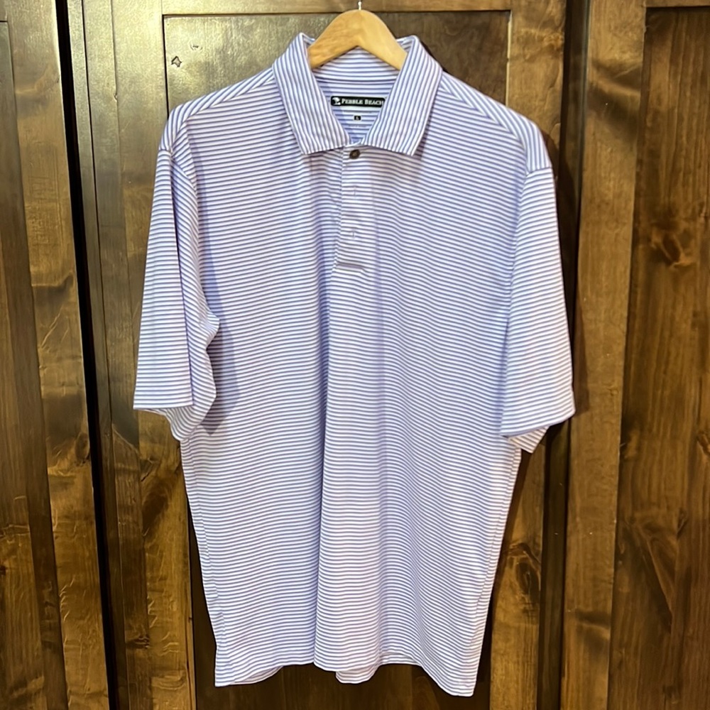 Mens Pebble Beach Performance Golf Shirt